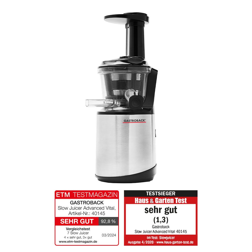 Juicer Machine Gastroback Entsafter Slow Juicer Gastroback Design