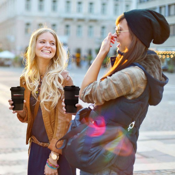 Coffee to go mug made of porcelain