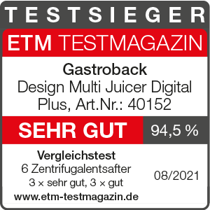 GASTROBACK® Entsafter - 40152 Design Multi Juicer Digital Plus GASTROBACK® Entsafter - 40152 Design Multi Juicer Digital Plus