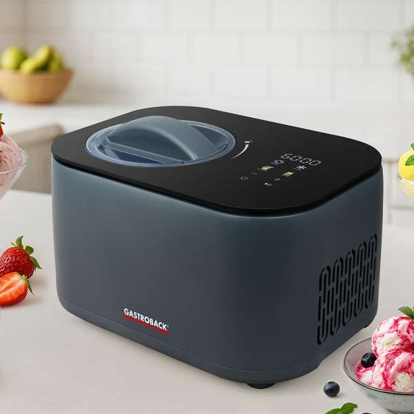 Gastroback Mini Gelateria – 2-in-1 Kompressor Eismaschine & Joghurtbereiter