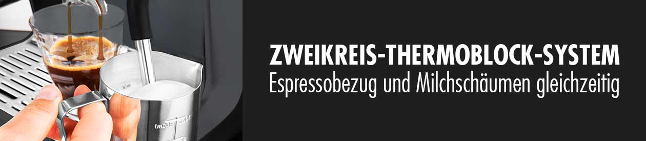 GASTROBACK® Siebtraegermaschine mit Zweikreis-Thermoblock-System - 42627 - Design Espressomaschine Advanced Urban Duo GASTROBACK® Siebtraegermaschine mit Zweikreis-Thermoblock-System - 42627 - Design Espressomaschine Advanced Urban Duo