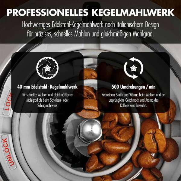 GASTROBACK® Coffee Grinder - 42644 - Design Coffee Grinder Pro Touch 30