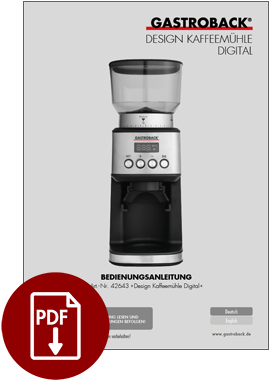 GASTROBACK® Coffee Grinder - 62643 Design Coffee Grinder Digital - IM