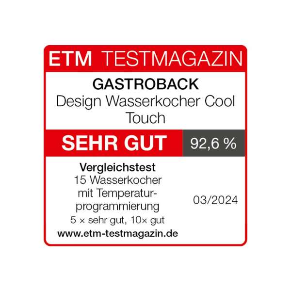 GASTROBACK® Water Kettle - 42436 Design Water Kettle Cool Touch