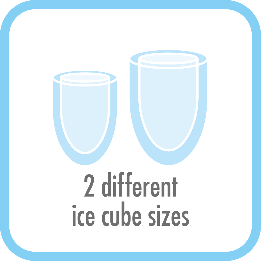 Ice Maker Bartender Pro - Bullet-shaped ice cubes with two sizes