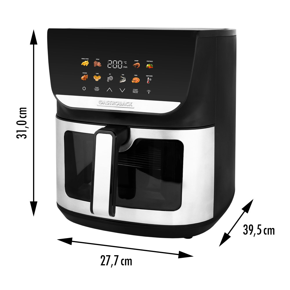 GASTROBACK® Airfryer - 42585 - Multi Hot Airfryer Heat & Crisp Family 8 L