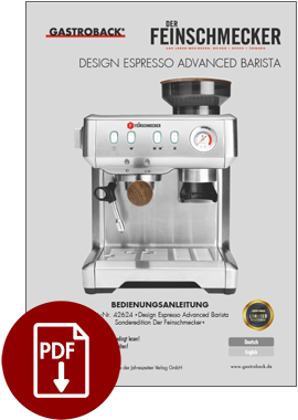 62624 - Design Espresso Advanced Barista - Der Feinschmecker - Special edition with fine woods - IM