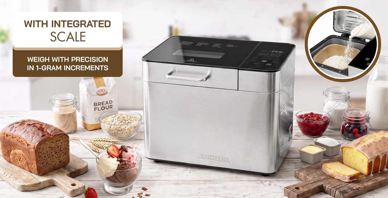 GASTROBACK® Automatic Bread Maker - 42828 - Automatic Bread Maker Scale & Crust Pro