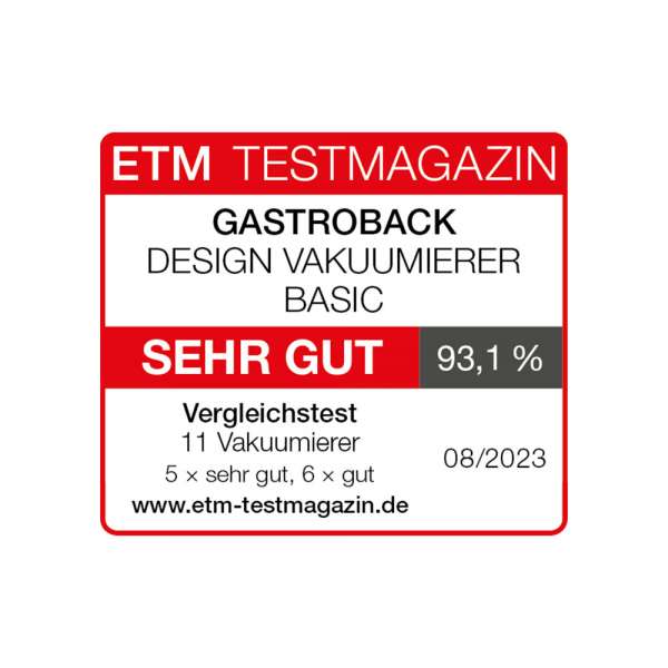 GASTROBACK® Vakuumierer - 46009 - Design Vakuumierer Basic