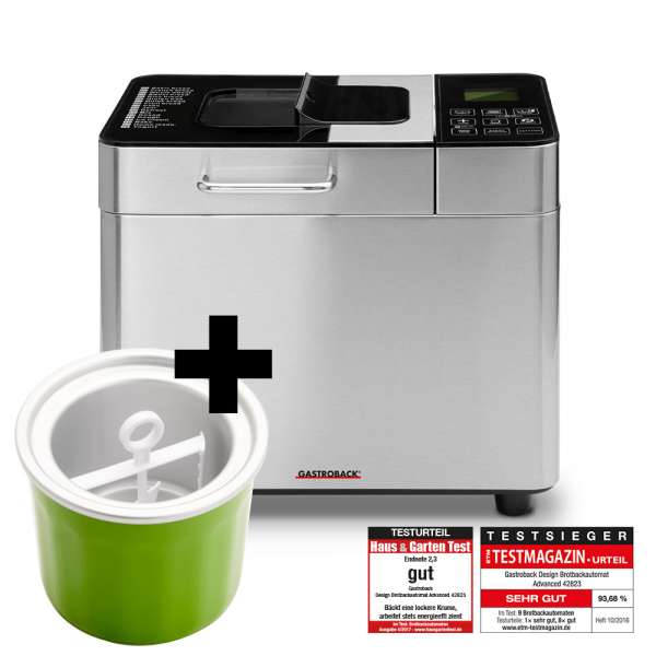 Design Brotbackautomat Adv. inkl. Eiscremebehälter