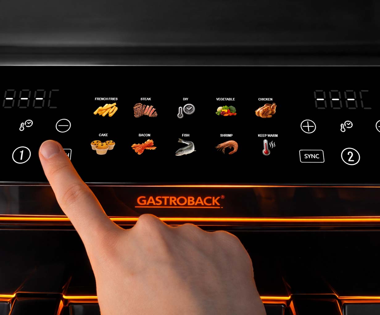 GASTROBACK® Air Fryer - 42586 - Multi Hot Air Fryer Duo Family 9 L