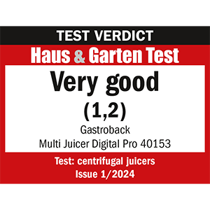 GASTROBACK® Juicer - 40153 - Design Multi Juicer Digital Pro - Haus & Garten Test 1/2024