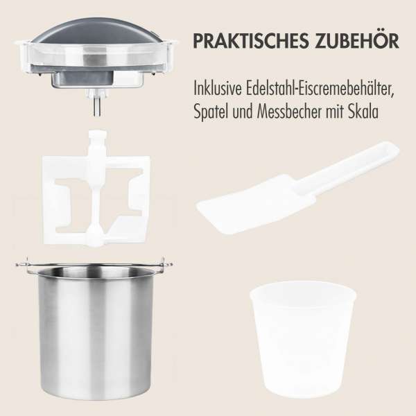 Mini Gelateria 2-in-1 Kompressor-Eismaschine 1 l