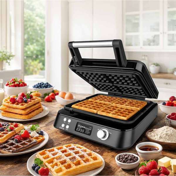 Waffle Maker Advanced Control Pro 4 - BLACK EDITION