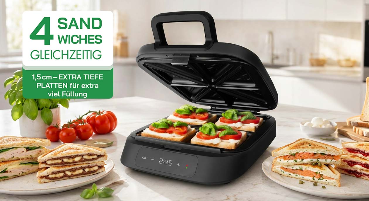 GASTROBACK® Sandwichmaker - 42469 - Sandwichmaker Snack Station 4XL Advanced