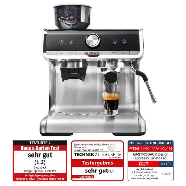 GASTROBACK® GASTROBACK® Siebträgermaschine - 42616 - Design Espresso Barista Pro