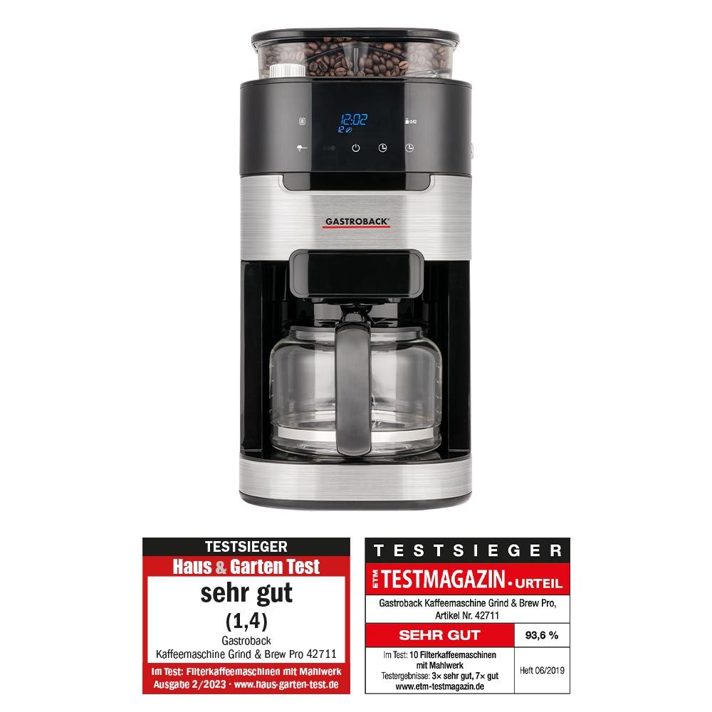 récolte Grind & Brew Coffee Maker Coffee Machine Grind & Brew Pro | GASTROBACK®