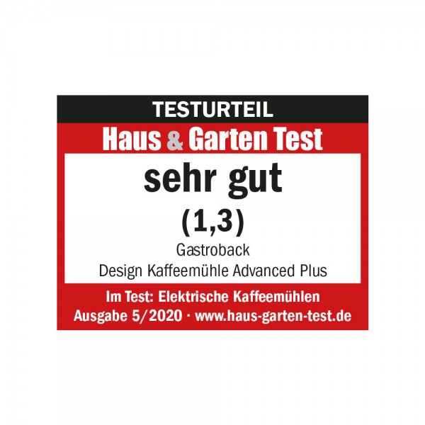 GASTROBACK® Coffee Grinder - 42642 Design Coffee Grinder Advanced Plus