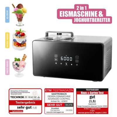 Eismaschine mit Kompressor - Design Eismaschine Advanced Control | Gastroback