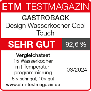 GASTROBACK® Wasserkocher - 42436 - Design Wasserkocher Cool Touch