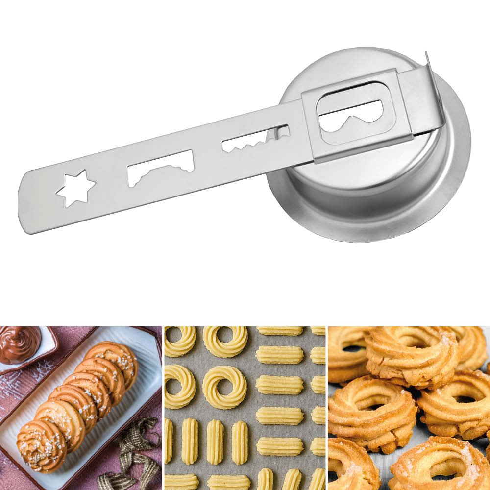 GASTROBACK® Mincer - 41410 - Design Mincer 6-in-1 Power Pro #10 - Spritzgebäckvorsatz
Für die einfache Herstellung von Spritzgebäck in 4 verschiedenen Formen. Perfekt für kreative Weihnachtsplätzchen und Gebäckkreationen.