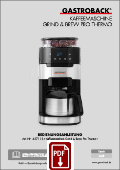 62711 S - Coffee Machine Grind & Brew Pro Thermo - IM