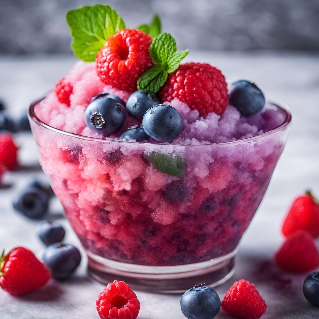 Beerenmix_Shaved_Ice_slush-eis-granita-rezepte_gastroback-ice-shaver