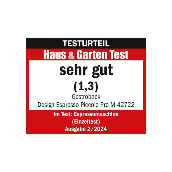 GASTROBACK® Siebträger Espressomaschine - 42722 - Design Espresso Piccolo Pro M