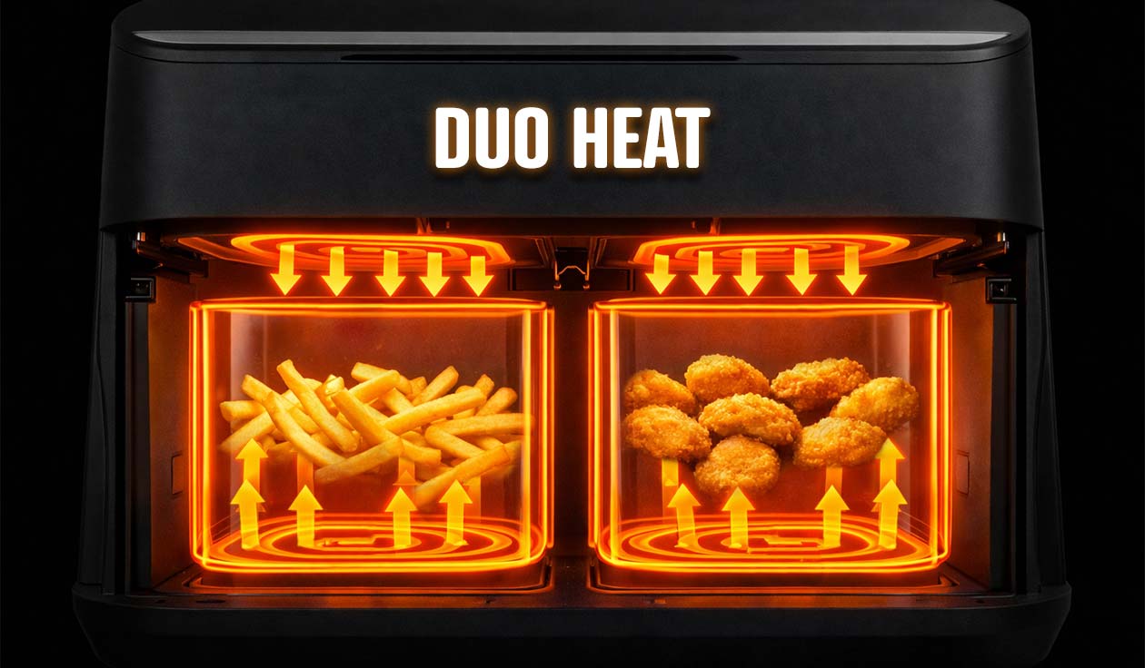 GASTROBACK® Air Fryer - 42586 - Multi Hot Air Fryer Duo Family 9 L