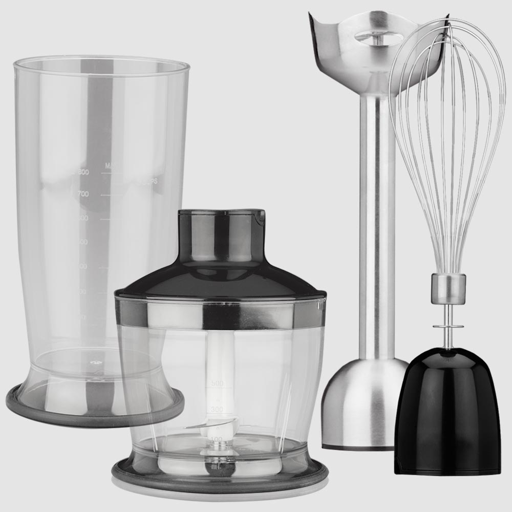 Mixbehälter für die Aufbewahrung im Kühlschrank geeignet (800 ml) mit Antirutsch-Deckel