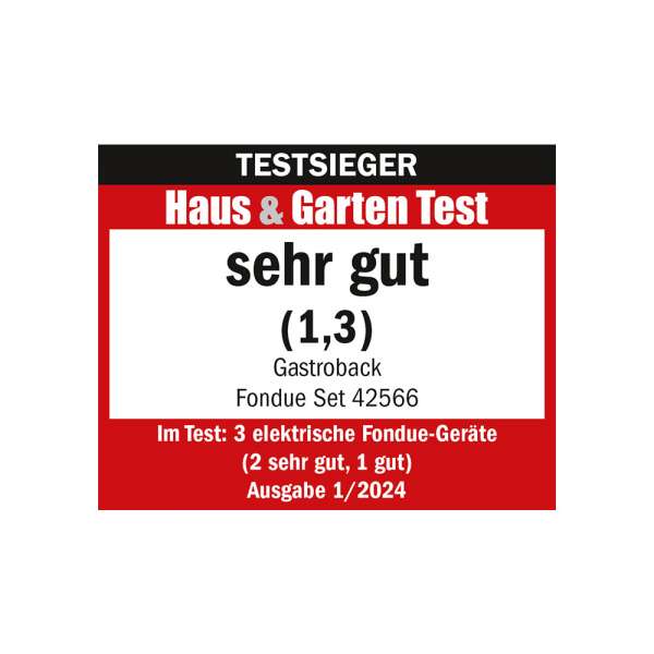 GASTROBACK Fondue - 42566 - Fondue Set