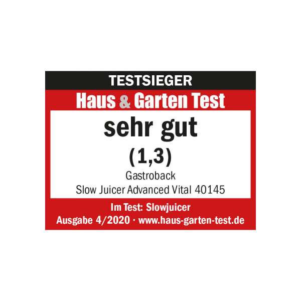 GASTROBACK® Juicer - 40145 - Slow Juicer Advanced Vital