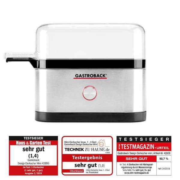 GASTROBACK® Eierkocher - 42800 - Design Eierkocher Mini