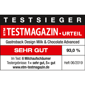 TESTSIEGER Milchaufschäumer - GASTROBACK® Design Milk and Chocolate Advanced 42359 - ETM 2019