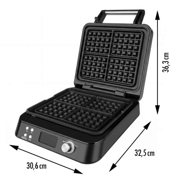 Waffle Maker Advanced Control Pro 4 - BLACK EDITION