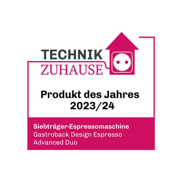 GASTROBACK® Siebtraegermaschine mit Zweikreis-Thermoblock-System - 42626 - Design Espresso Advanced Duo