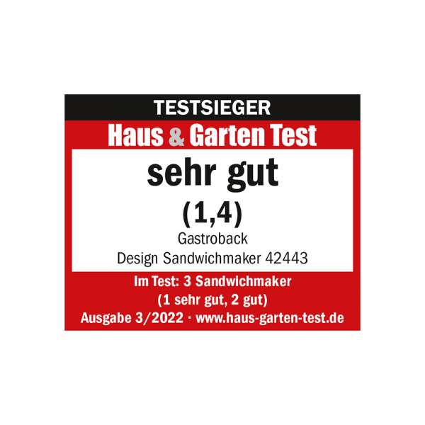 GASTROBACK Sandwichmaker - 42443 - Design Sandwichmaker