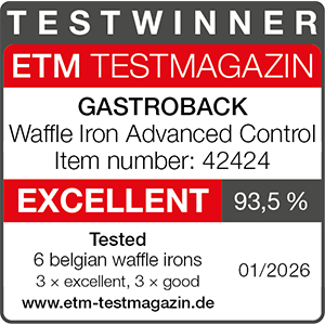 TESTWINNER Waffle maker GASTROBACK® Waffle maker Advanced Control 42424 ETM 2026