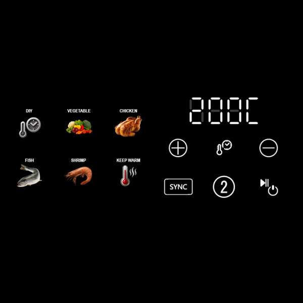 Multi-Heissluftfritteuse Duo Family 9 L