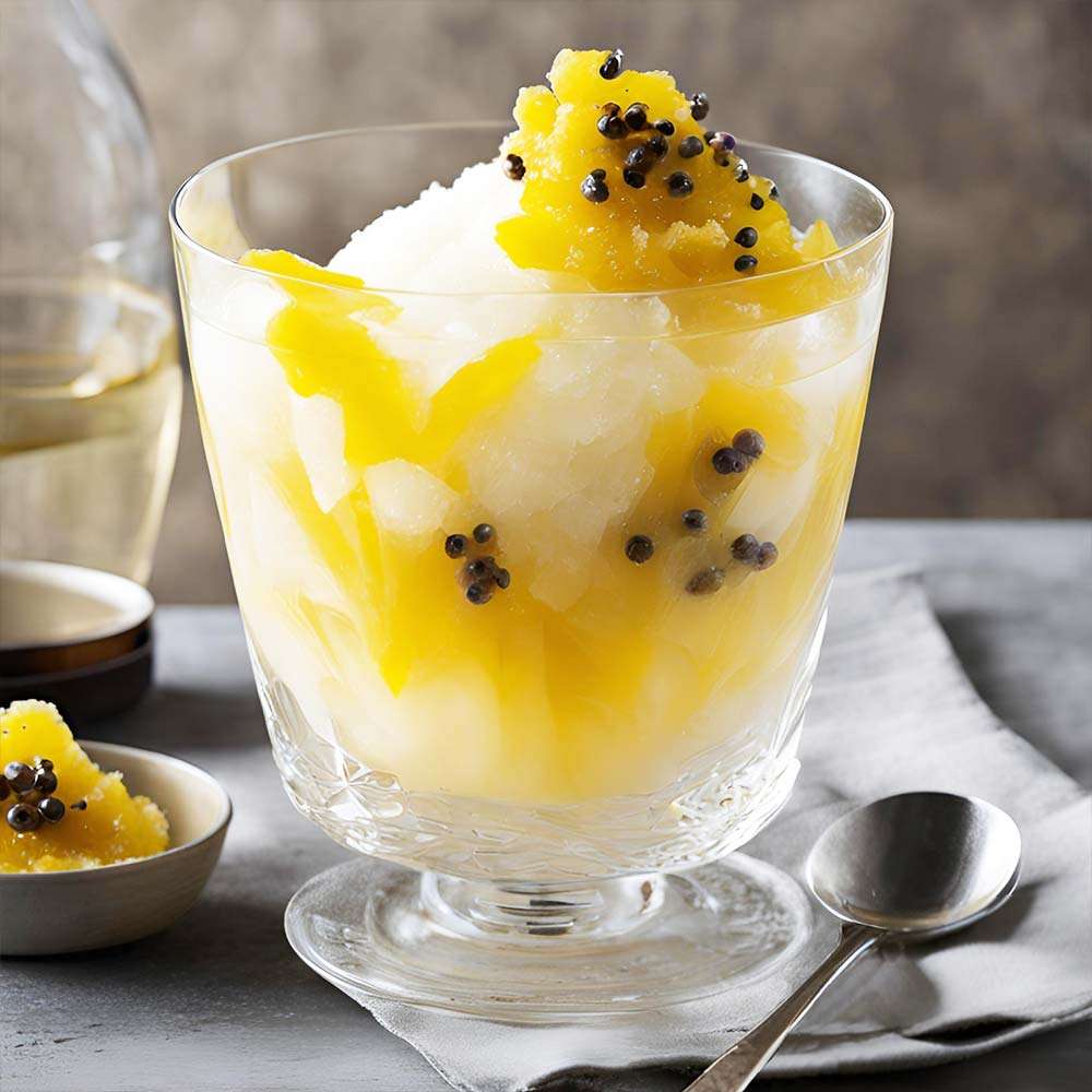 Passionsfrucht-Ingwer-Shaved-Ice-mit-Ingwerlikoer