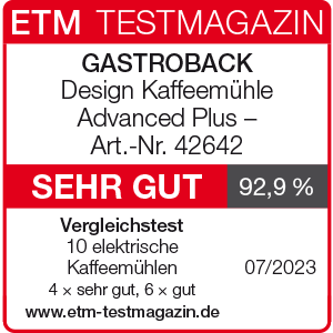 GASTROBACK® Kaffeemühle - 42642 - Design Kaffeemühle Advanced Plus