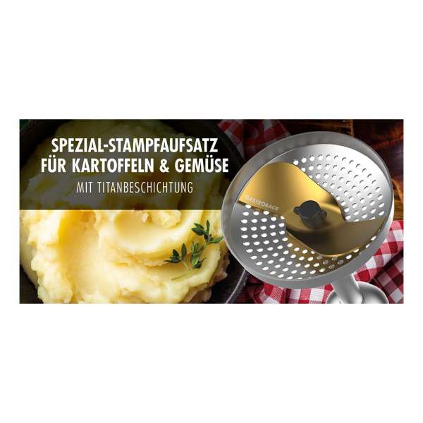GASTROBACK-40973-4-in-1-XXL-Pürierstab-Stabmixer-Profi-1500W-Edelstahl-titanbeschichtet-20-Geschwindigkeitsstufen-und-Turbo