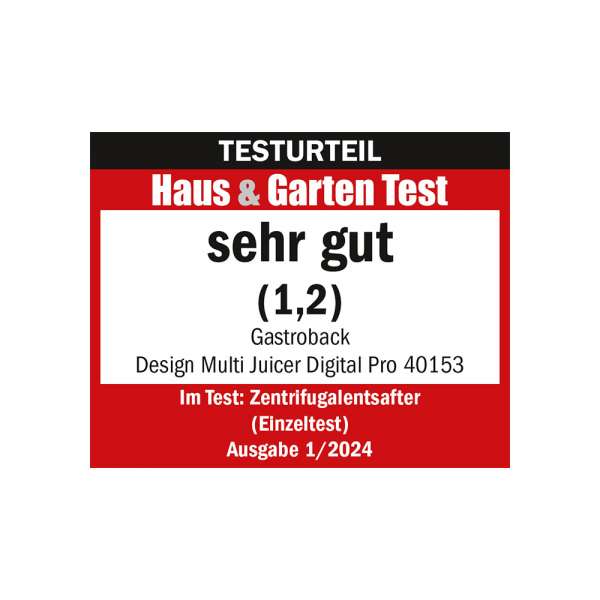 GASTROBACK® Entsafter - 40153 - Design Multi Juicer Digital Pro