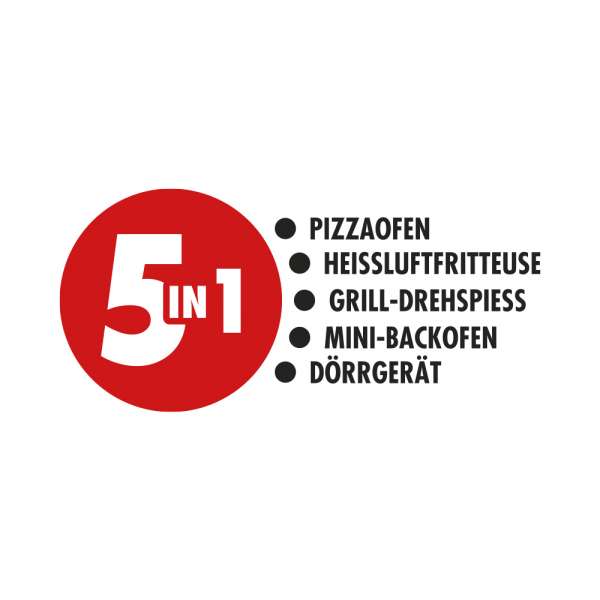 GASTROBACK® Mini Ofen - 42815 - Design Ofen Air Fry & Pizza