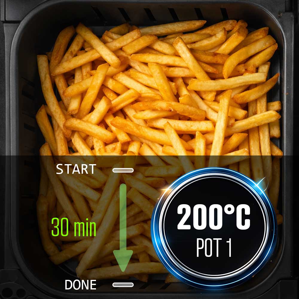 GASTROBACK® Air Fryer - 42586 - Multi Hot Air Fryer Duo Family 9 L