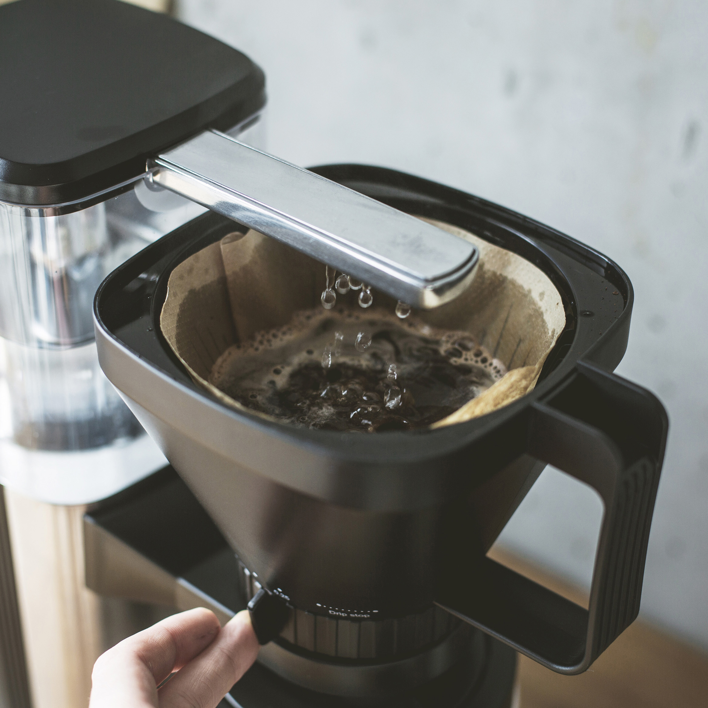 8 - hole water flow for an optimal use of the ground coffee