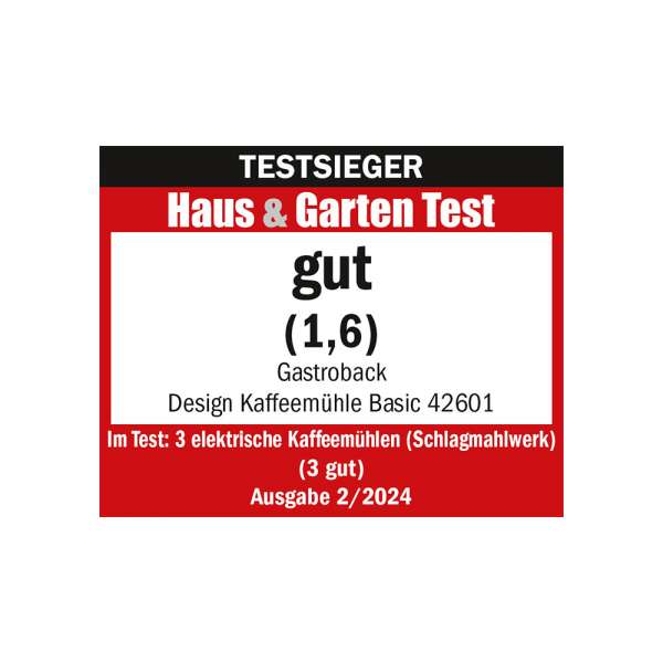 GASTROBACK® Coffee Grinder - 42601 - Design Coffee Grinder Basic