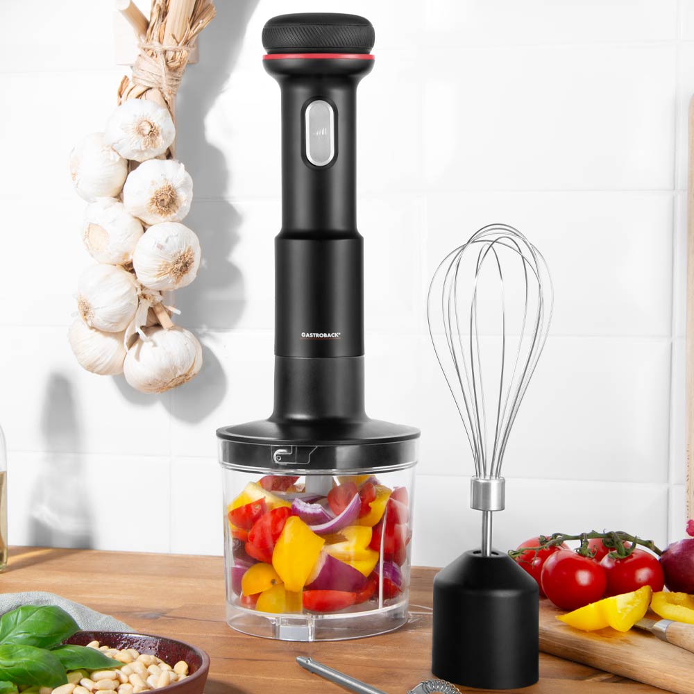GASTROBACK® Stabmixer - 40982 - Kabelloser Design Stabmixer Set 5-IN-1
