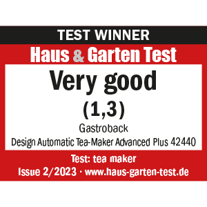 TEST WINNER Tea Maker - GASTROBACK® Design Tea Maker Advanced Plus - 42440 - Haus & Garten Test 2/2023