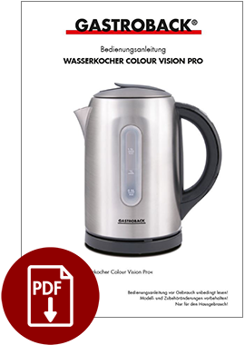 42427 - Wasserkocher Colour Vision Pro - BDA